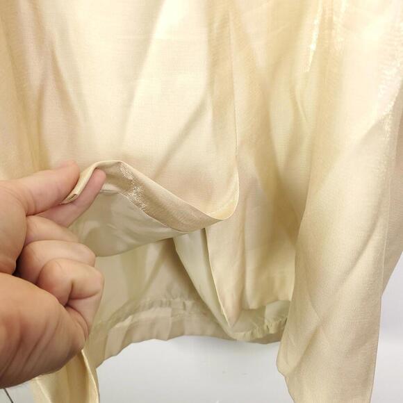 Alex Evenings Dress Womens 16 Square Neck Cream Formal Midi Party Wear - Picture 10 of 10